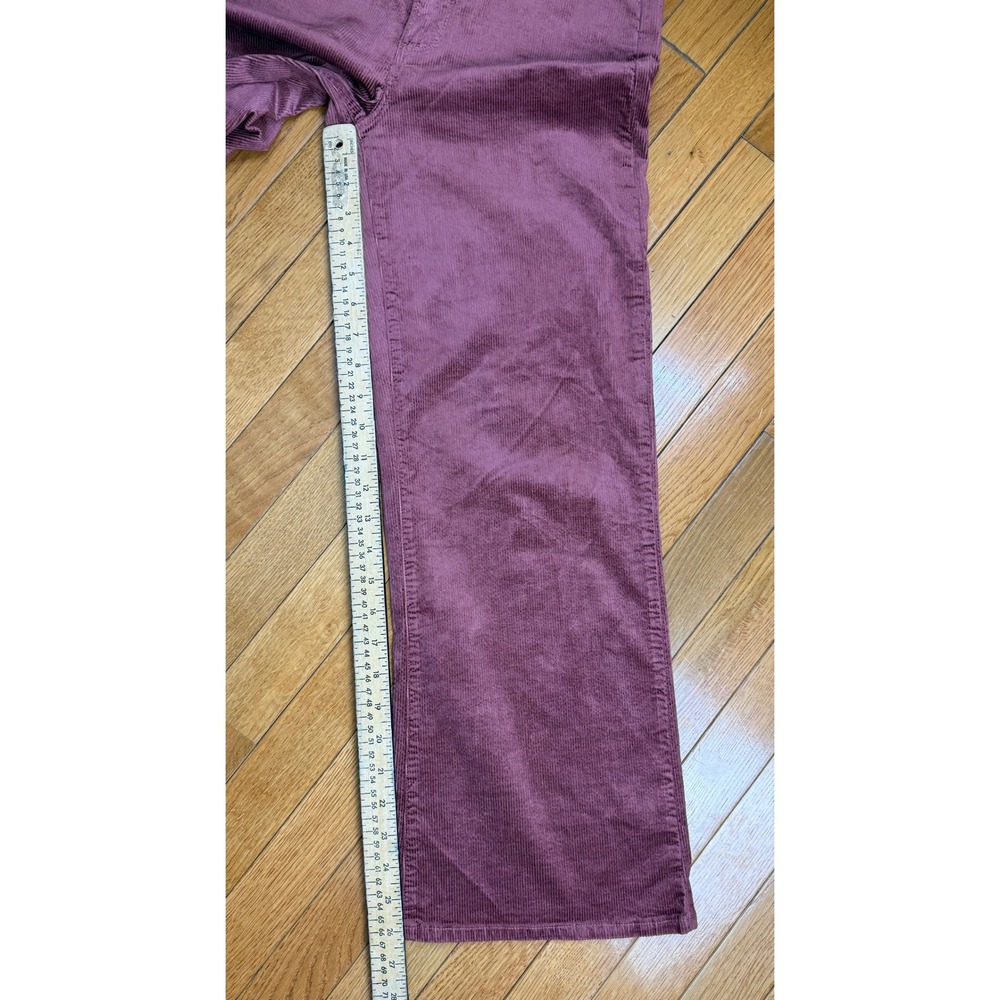 PAIGE Wide Leg Corduroy Pants Dusted Berry Pink Purple 7579E16-7595 Womens‎ 28 - Picture 7 of 9